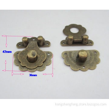 Manufacturer Metal Box Clasp in Anti-Brass Color